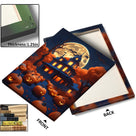 Moonlit Pumpkin Manor Halloween Canvas Wall Art