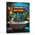 Live Laugh Bath House Ghost Wall Art
