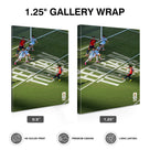 Spain vs Argentina Decisive Free Kick Canvas Wall Art – Soccer Final Moment Print