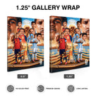 Spain vs Argentina Final Showdown Canvas Wall Art – Soccer Matchup Collage