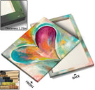 Romantic Colorful Heart Vibrant Abstract Heart Print Poster Framed Art