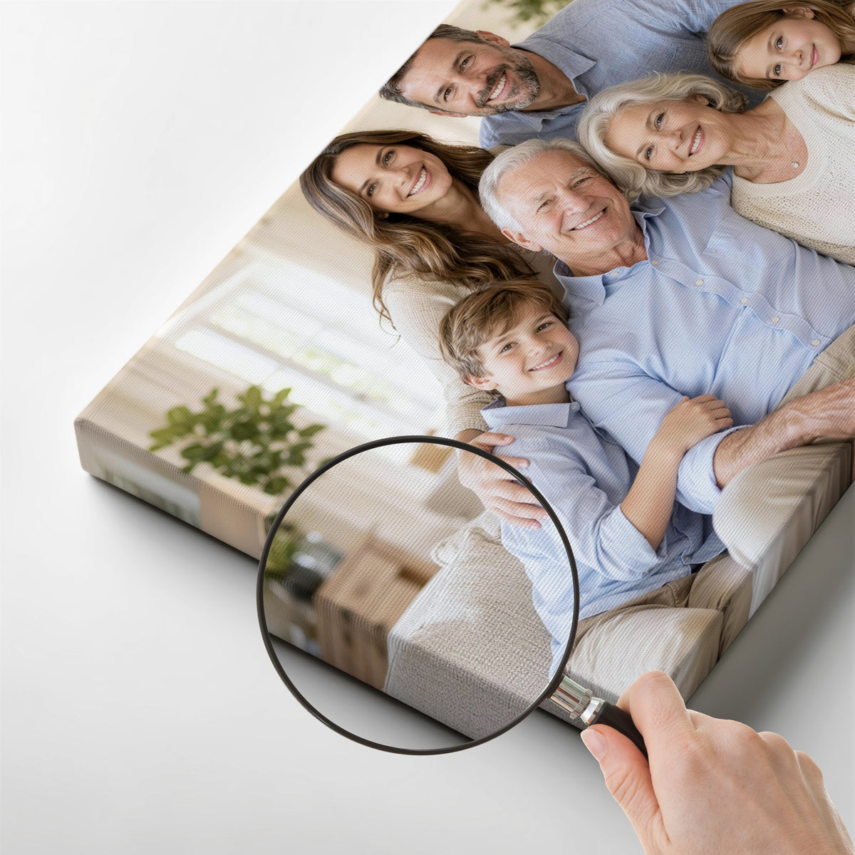 Personalized Family Canvas Print – Custom Family Photo Wall Art