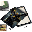 Bewitched Black Cat Halloween Canvas Wall Art