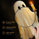 Haunted Ghost Halloween Canvas Wall Art, Spooky Gothic Decor for Living Room, Bedroom and Entryway