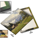 Impressionist Mountain Landscape Painting Alpine Mountain Cabin Wall Art