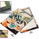 Colorful Coffee and Houseplants Modern Colorful Abstract Lifestyle Painting Wall Art