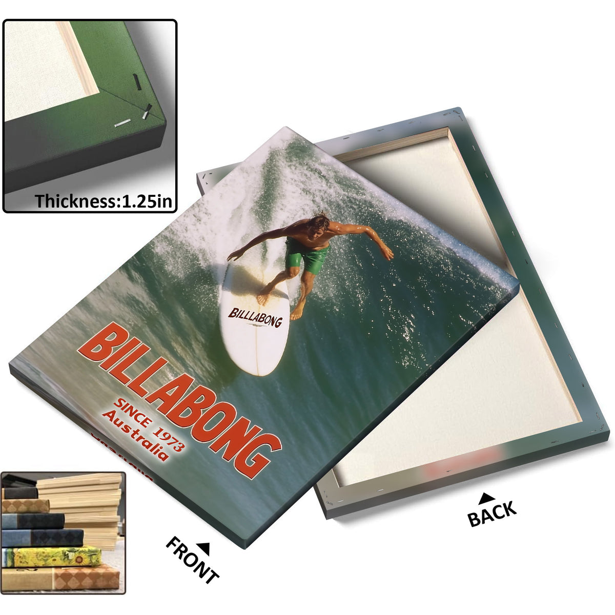 Vintage Surfing Poster Wall Art