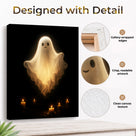 Haunted Ghost Halloween Canvas Wall Art, Spooky Gothic Decor for Living Room, Bedroom and Entryway