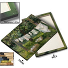 Rustic Garden Clothesline Impressionist Backyard Laundry Day Painting Wall Art