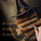 Witch Hat Halloween Canvas Wall Art, Magical Gothic Decor