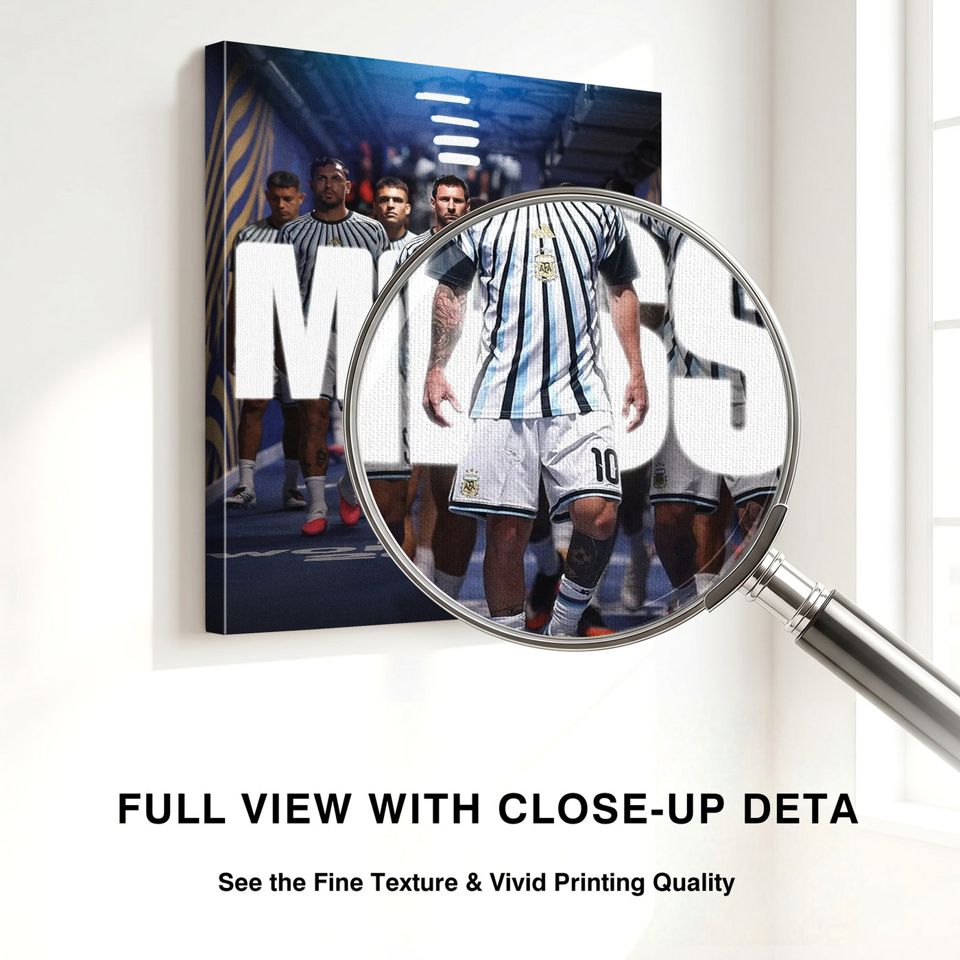 Argentina Team Entrance Canvas Wall Art – Soccer Tunnel Print
