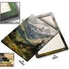 Alpine Mountain Snowy Valley Wall Art