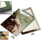 Classical Christian Saint Painting Saint in the Mountains Religious Wall Art