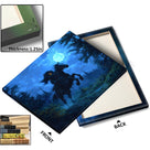 Moonlit Headless Horseman Halloween Canvas Wall Art