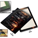 Gothic Spellbooks and Magic Key Halloween Canvas Wall Art