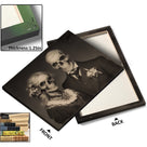 Victorian Skeleton Wedding Couple Vintage Gothic Halloween Portrait Painting Wall Art