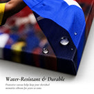 Cape Verde Goalkeeper Emotional Match Moments Canvas Wall Art – Soccer Collage Print