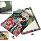 Retro Floral Grandma Portrait Painting Colorful Fashion Portrait Wall Art
