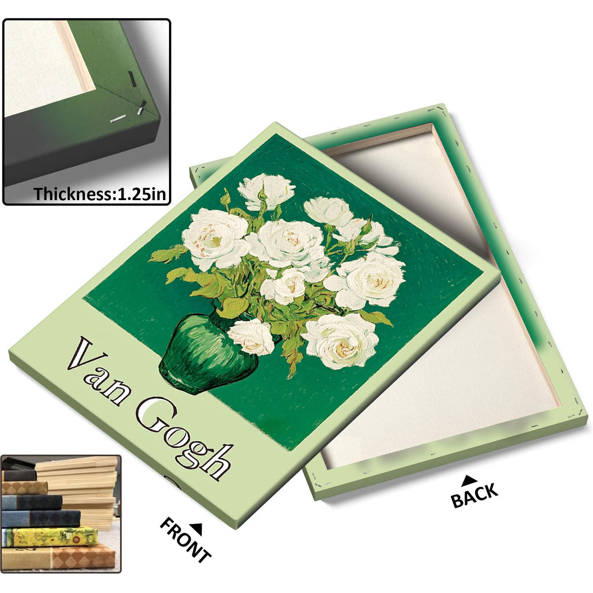 Van Gogh White Roses Wall Art