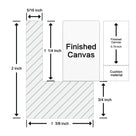 Canvas Floating Frame for Finished Canvas Artwork, Oil Painting Floater Frame for 1.25 Inch Deep Canvas, Gallery Style Picture Frame for Wall Decor with Mounting Hardware