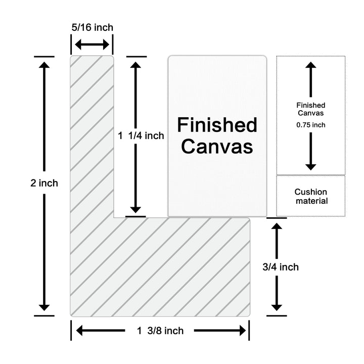 Canvas Floating Frame for Finished Canvas Artwork, Oil Painting Floater Frame for 1.25 Inch Deep Canvas, Gallery Style Picture Frame for Wall Decor with Mounting Hardware