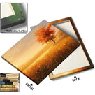 Golden Sunlit Autumn Meadow Landscape Tree Wall Art