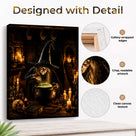 Witch’s Potion Halloween Canvas Wall Art, Gothic Witchcraft Decor