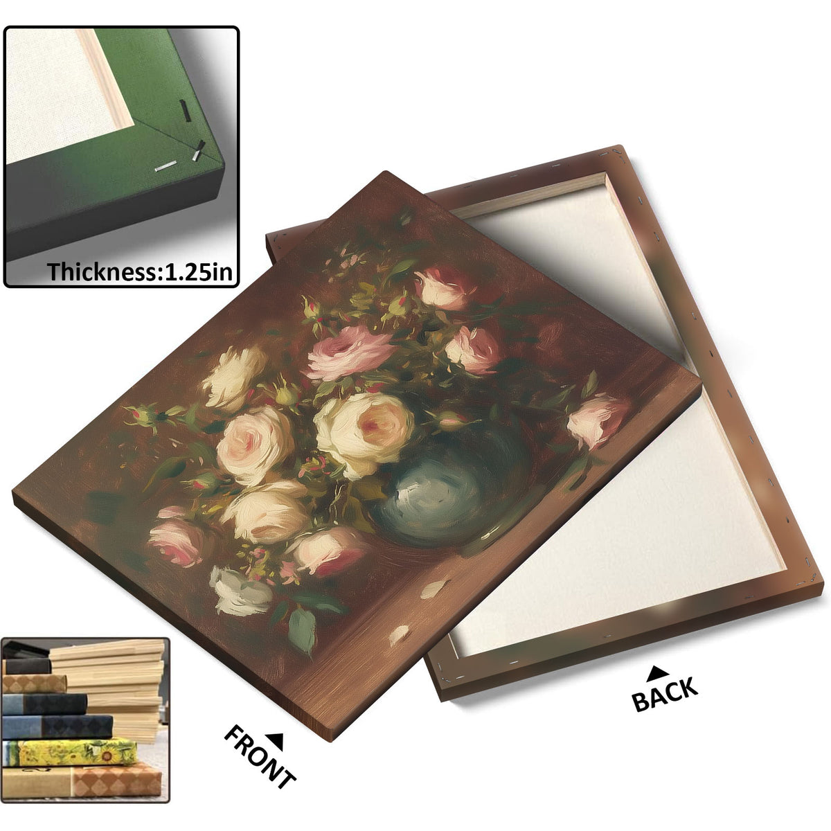 Romantic Rose Bouquet Wall Art