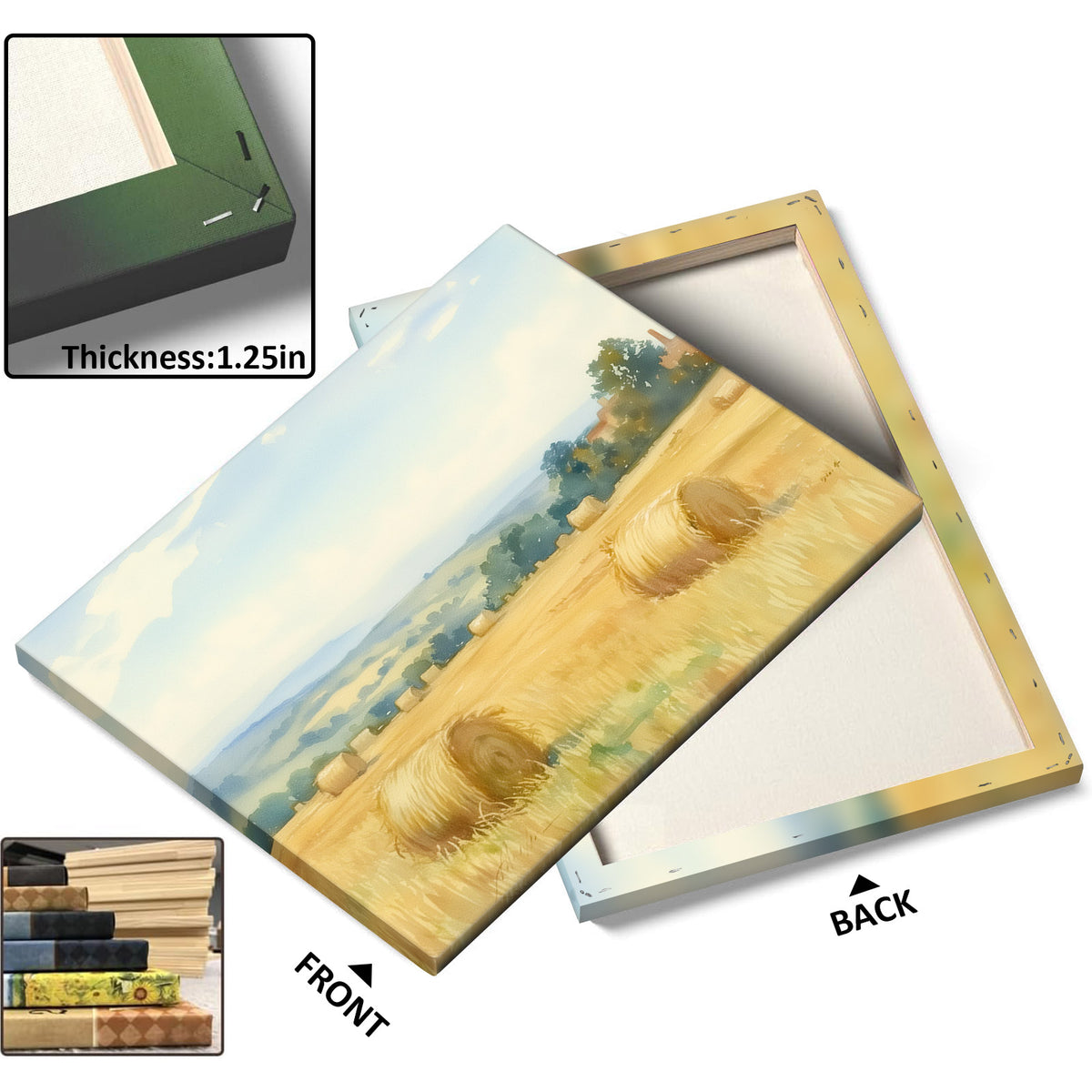Golden Harvest Wheat Field Wall Art