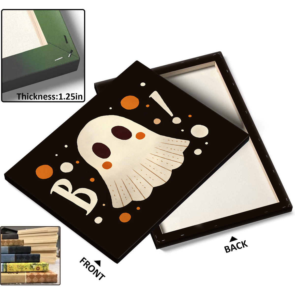 Cute Halloween Ghosts and Friends Wall Art