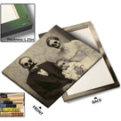 Skeleton Family Portrait Vintage Gothic Family Portrait Painting Wall Art