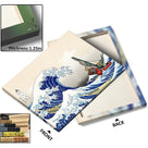 Japanese Wave Print with Fantasy Sailing Characters Great Wave Adventure Wall Art