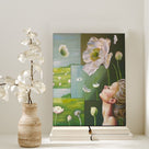 Ethereal Green Botanical Portrait Wall Art