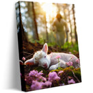 Lamb in all Seasons Canvas Wall Art
