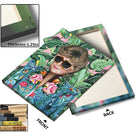 Bold Pop Art Botanical Portrait Painting Colorful Floral Fashion Wall Art