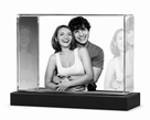Personalized 3D Crystal Photo Engraved with K9 Crystal & Subsurface