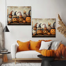 Pumpkin Coven Halloween Canvas Wall Art