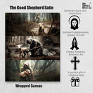 Jesus and Lamb Canvas Wall Art