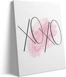 Romantic Valentine Pictures Print Couple Gift Pink Watercolor Design