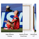 Erling Haaland Meditation Celebration Canvas Wall Art – Norway Soccer Print