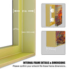 Canvas Floating Frame for Finished Canvas Artwork, Oil Painting Floater Frame for 1.25 Inch Deep Canvas, Gallery Style Picture Frame for Wall Decor with Mounting Hardware