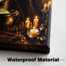 Witch’s Potion Halloween Canvas Wall Art, Gothic Witchcraft Decor