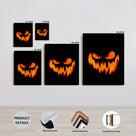 Fiery Jack-o’-Lantern Halloween Canvas Wall Art