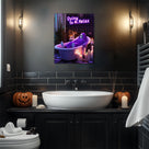 Dying to Relax Halloween Bathroom Wall Art