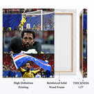 Cape Verde Goalkeeper Emotional Match Moments Canvas Wall Art – Soccer Collage Print