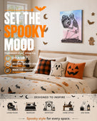 Couple pumpkin Halloween Canvas Wall Art