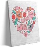 Cute Heart with Cute Flowers and Love Elements