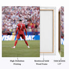 Cristiano Ronaldo No. 7 Portugal Canvas Wall Art – Soccer Stadium Print