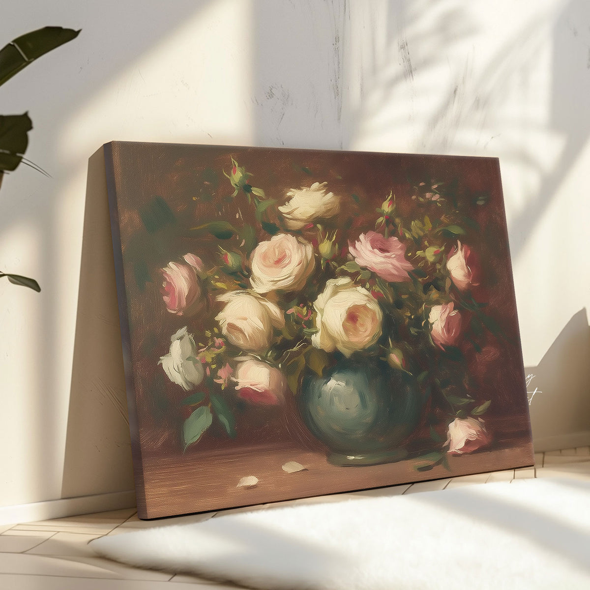 Romantic Rose Bouquet Wall Art