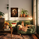 Holy Family Portrait Canvas Wall Art – Mary, Joseph and Baby Jesus Religious Home Decor